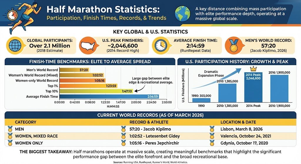 half marathon statistics