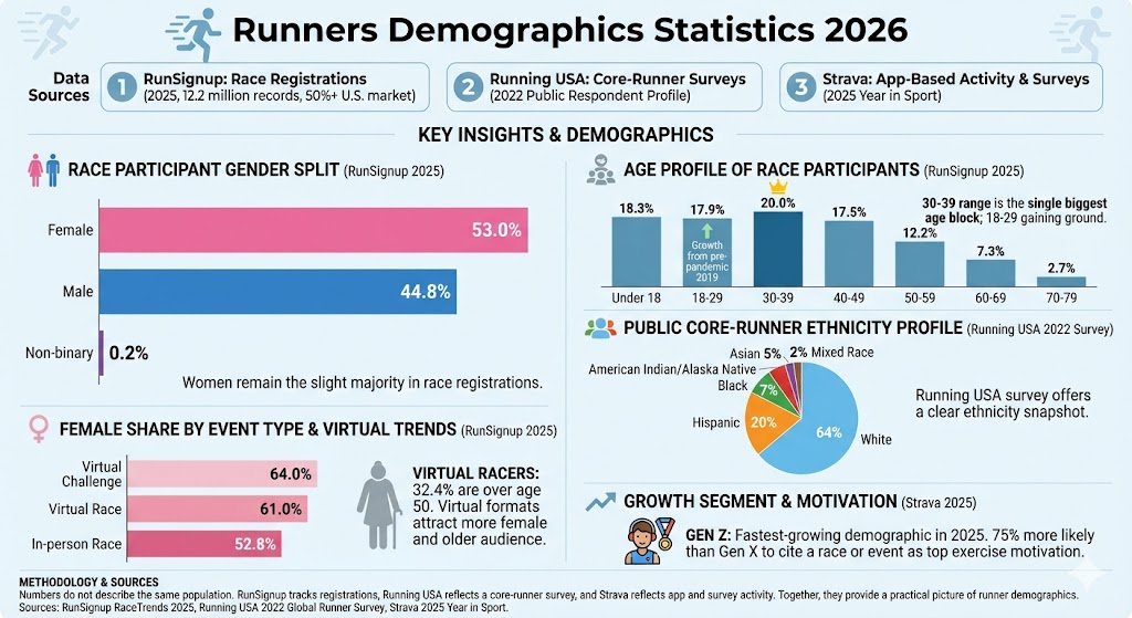 runners demographics statistics