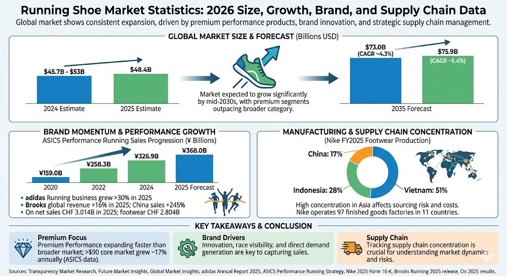 running shoe market statistics