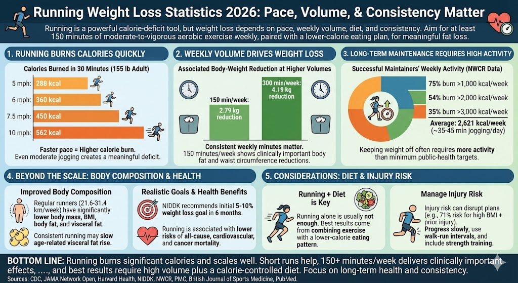 running weight loss statistics